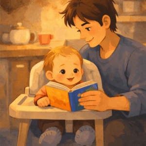 Babys Vorlesen im Alltag